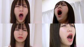Sayaka Nanjo - CLOSE-UP of Japanese cute girl YAWNING - MOV 1080p