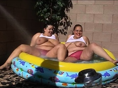 Black babe with big boobs teasing on webcam