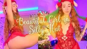 Beautiful Girl in Silly Hat