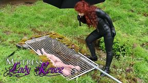 Mistress Lady Renee - slave pit feeding - mp4