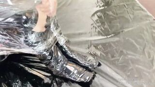 Plastic wrap and Multi-layer Sultry fetish