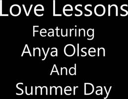 Summer Day's Blonde Babe Lesson in Threesome Action