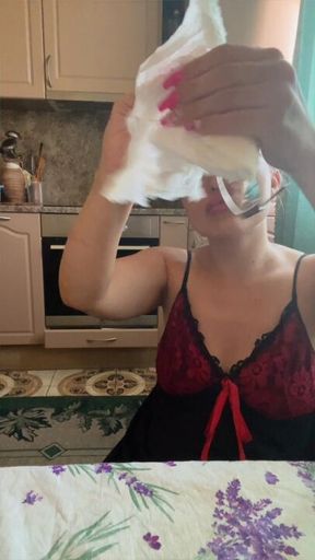 Eyeglasses cleaning ASMR