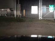Public strip, rip & piss play at recycling plant