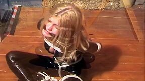 Natasha Bound In Catsuit
