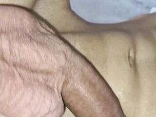 Stepfather drilled A thick shlong in the butt until the cum comes without the naive femboy sissy