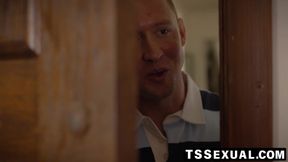 TSSexual.com - Shemale Erica Cherry's ass pierced by an old hottie's dick