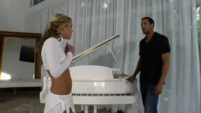 scened woman takes deepthroat and rides cock