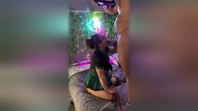 Behind the Scenes!! Ms. Kay Lee Sucks You Until She Milks Your Cum Onto Her Face!!