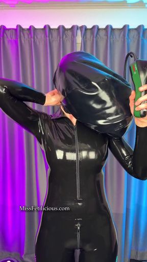 Trying Huge Inflatable Ball Hood