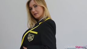 College Girl Strip Tease Featuring Sammi Tye