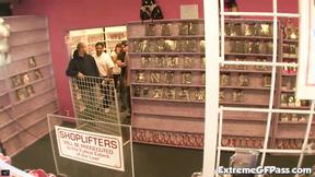 ”Dirty sex shop threeway”