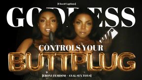 Goddess Marley Controls Your BUTT PLUG [closed captions]