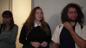 co-workers touch each other secretly at night - Paranormal Activi'tities Halloween 1/4