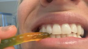 Giantess Gummy Worm Mouth Tour POV