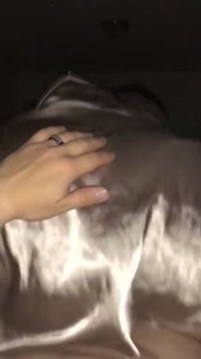 Hot wife in satin