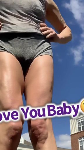 HOT Booty Shorts in Public CINDIE LOVE Compilation Sissy Cd   Clip 2