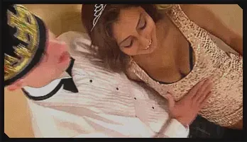 Prom Queen Sarai’s Hairy Pussy Fucked by Tattooed Stud