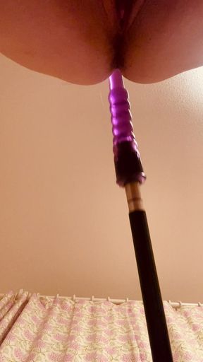First Time Anal with Sex Machine!