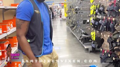 Slut Fucks Walmart Employee In Bathroom