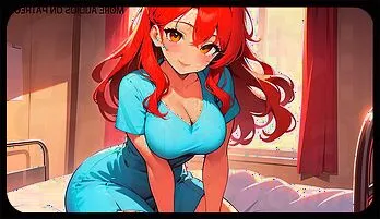 Sensual ASMR Fun with Redhead Nurse in HD