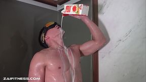 Drenched in milk! Is that how you like it when playing?