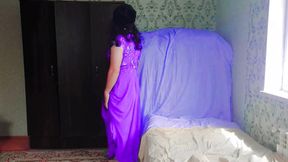 Sweet Trans Beauty Blowing Bubbles Under Blue Sky