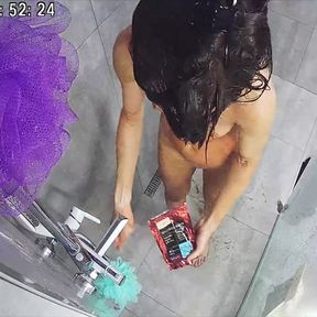 Real cheating. Wife and neighbour fuck in the bathroom. Video leak watch to the end