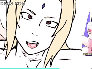 Futa Tsunade Banged Hard Lying on Back, Massive Vertical Knob Oozing and Shooting Cum Everywhere - Female JOI for U to Cum in 10 Min