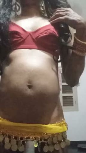 Indian Shemale Model cock