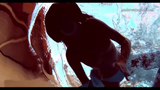 Hungarian teen Szilva underwater naked