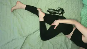 Teen Rave Party turns into sexy lingerie solo masturbation