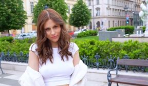 sexy brunette babe loves her big asian cock amwf interracial