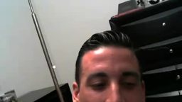 Anthony Chats with Customer and Plays with His Dick