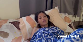 Real Filipina 18yo Masturbating Hairy Pussy Caught by Stepbro