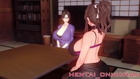 MILFs have sex with two lucky young men HMV