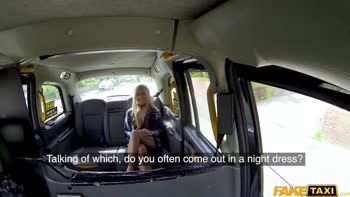 Saucy Blonde MILF Rides Fake Taxi to Multiple Orgasms