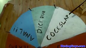 Straight hazed amateur assfingered and fucked