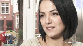 ”Ersties - Brazilian beauty Angie has fun fingering”