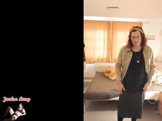 Janine undresses for u