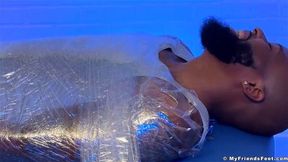 Hairy Dallas Experienced Feet Tickles While Wrapped