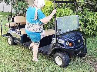 Golf coach offered to educate me, but that guy eat my vagina - big beautiful woman SSBBW, large overweight booty, thick booty, large butt