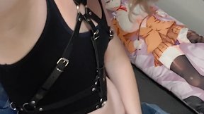 Hard trans gril toy fucking