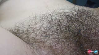 Close up of very hairy pussy! Hairy fetish!