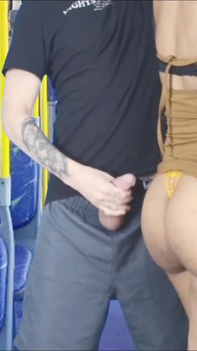 Emotional moment from &quot;Naughty thigh hottie inside public transport and cums in her big ass&quot;