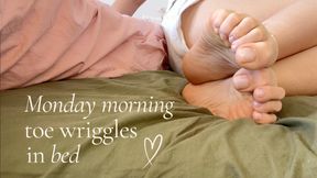 Monday Morning Foot Wriggles In Bed