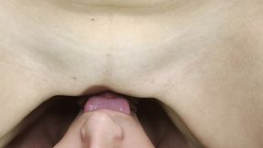 wet pulsing vulva slides on man s tongue