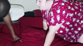 Seriously a Real Dick Eater Slurping up Deep on That Big Monster Cock