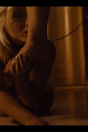 Beautiful mistress  Christina Shine and her horny slave Zazie Skymm lesbian experience