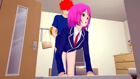Hisako Seduces Soma with Spicy Culinary Tease in Hot Kitchen Clash